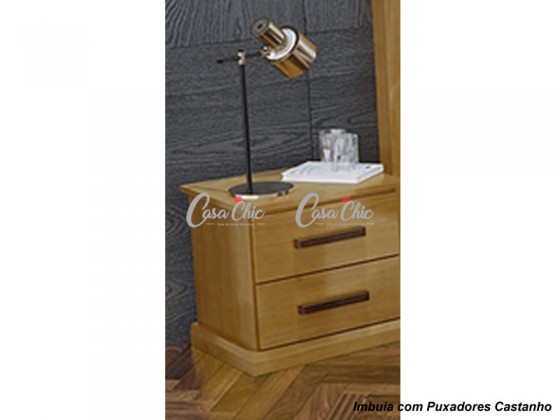 Mesa de Cabeceira Criado Mudo 02 Gavetas Aurora